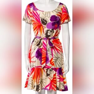 Kate Spade♠️ Floral Silk Summer/Spring Dress Size 4